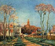 Camille Pissarro Dorfeingang von Voisins oil painting picture wholesale